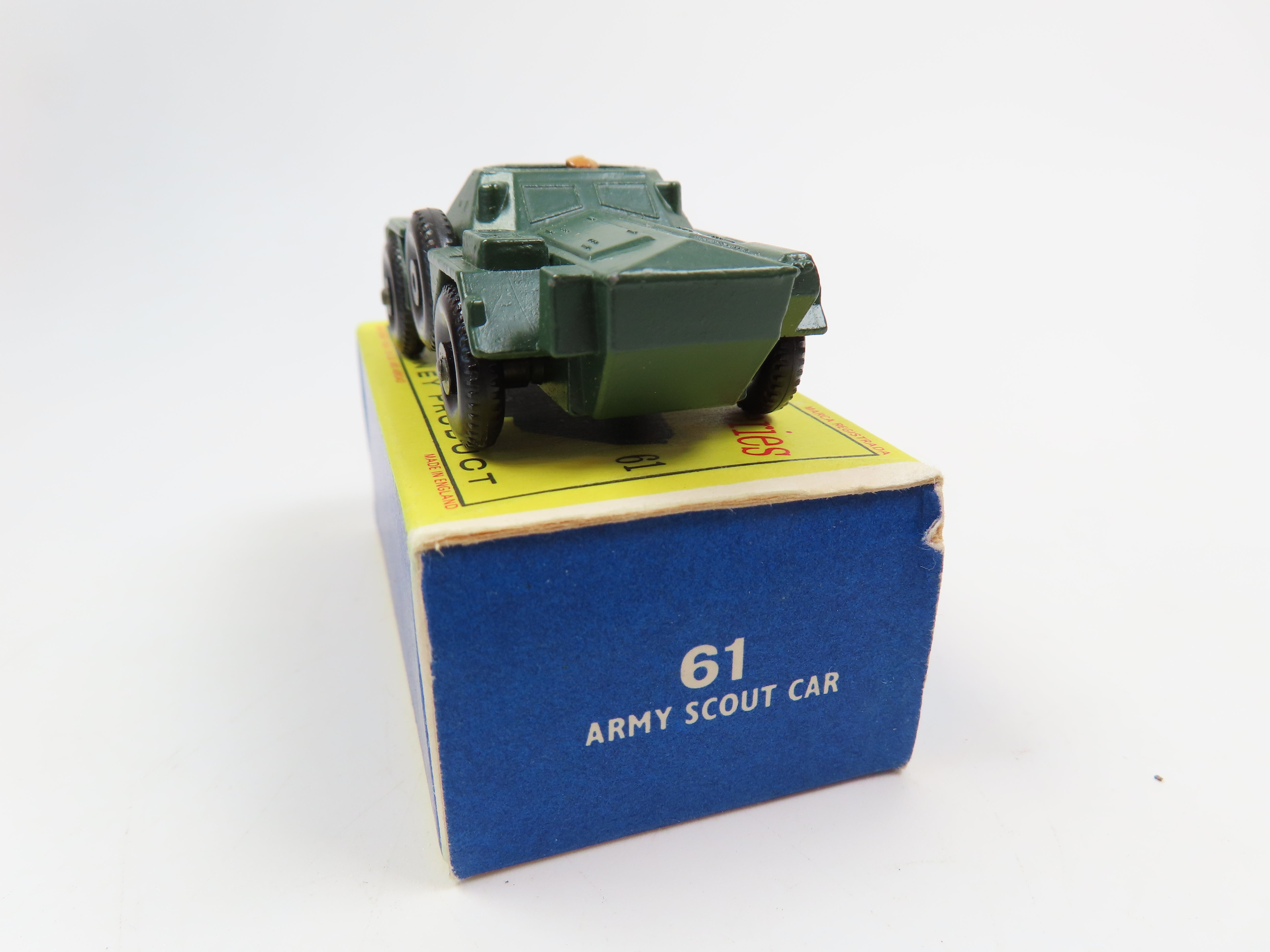 Matchbox No. 61 Army Scout Car, Mint/Boxed! – Andrew Clark Models